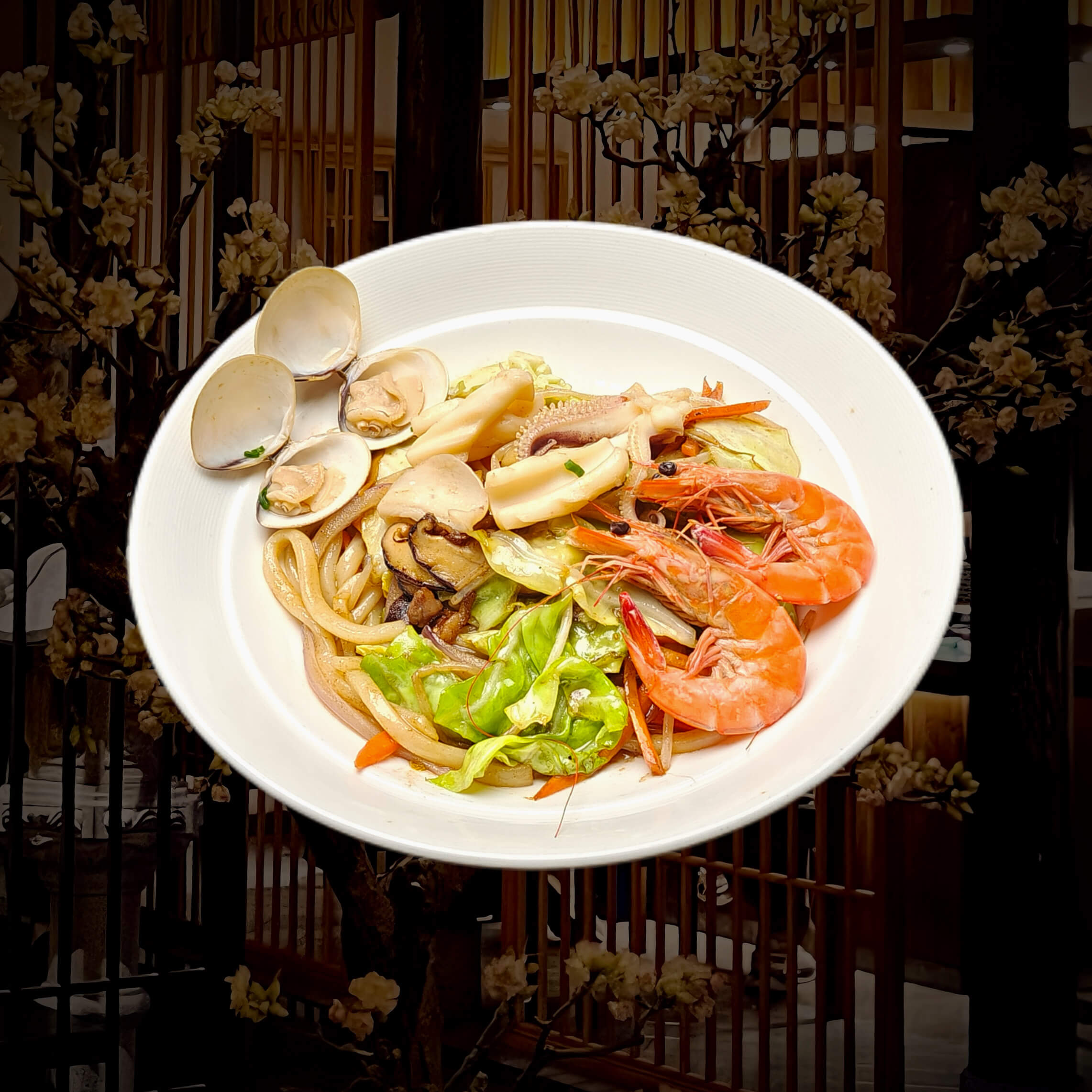 炒乌冬面（海鲜）