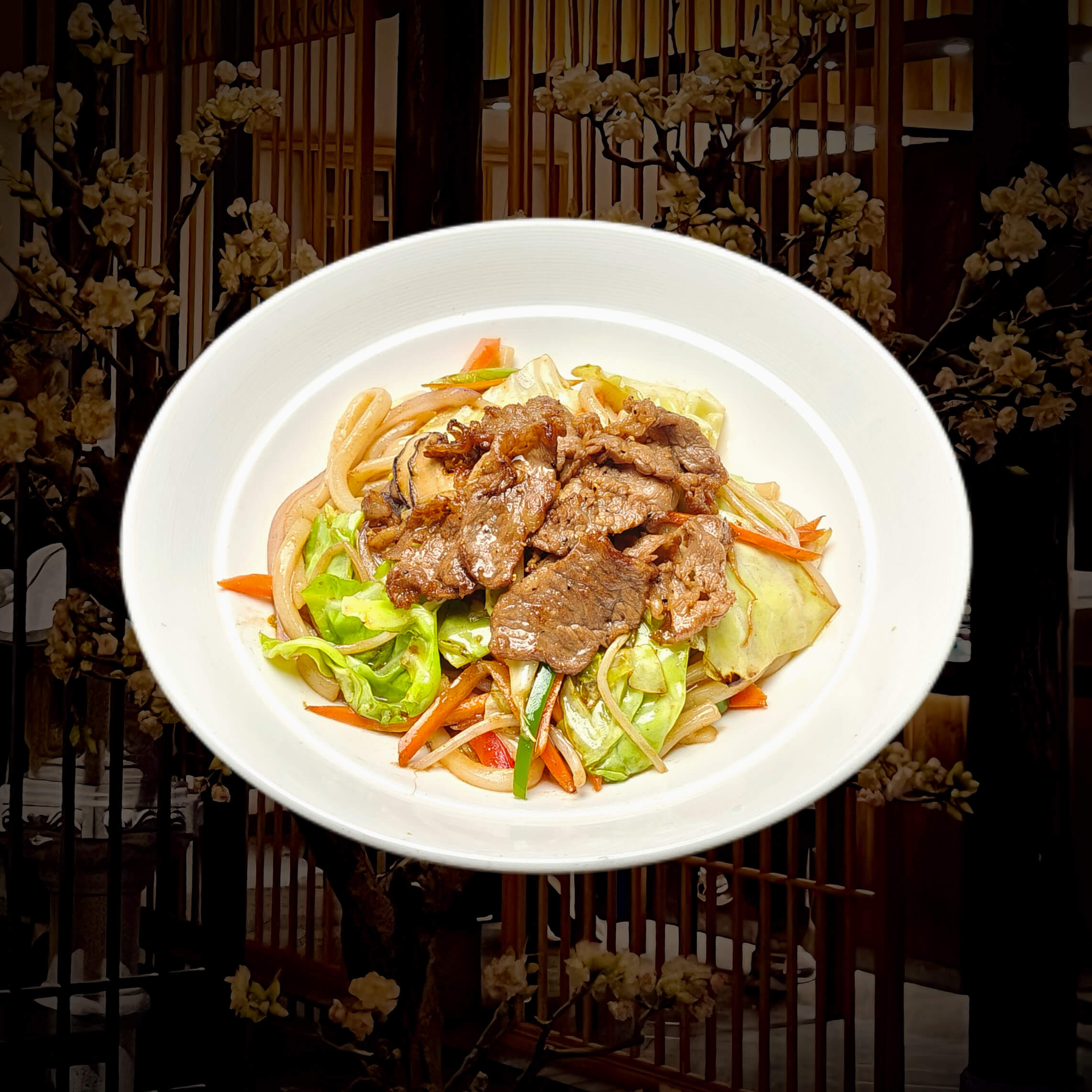 炒乌冬面（牛肉）