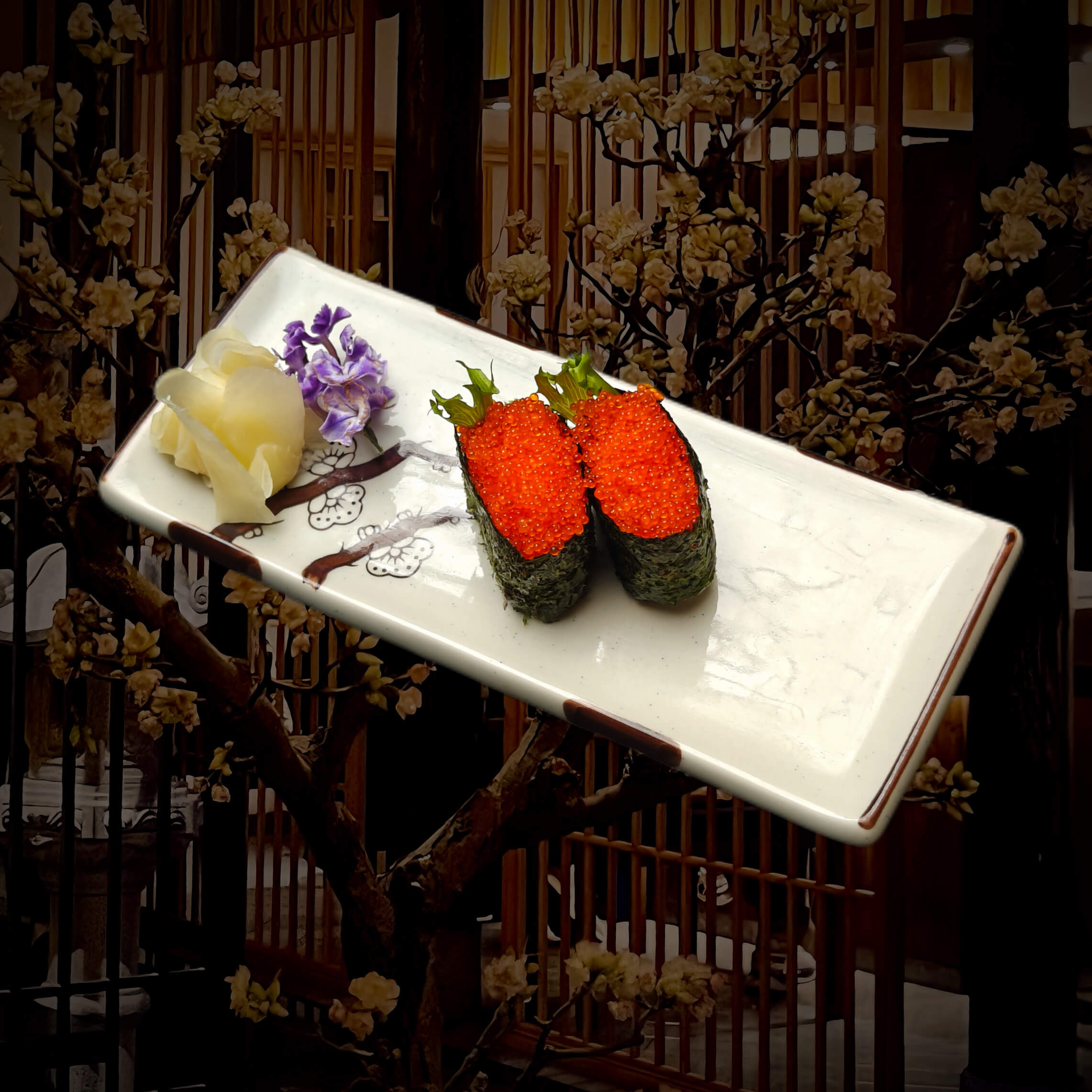 飞鱼籽军舰寿司