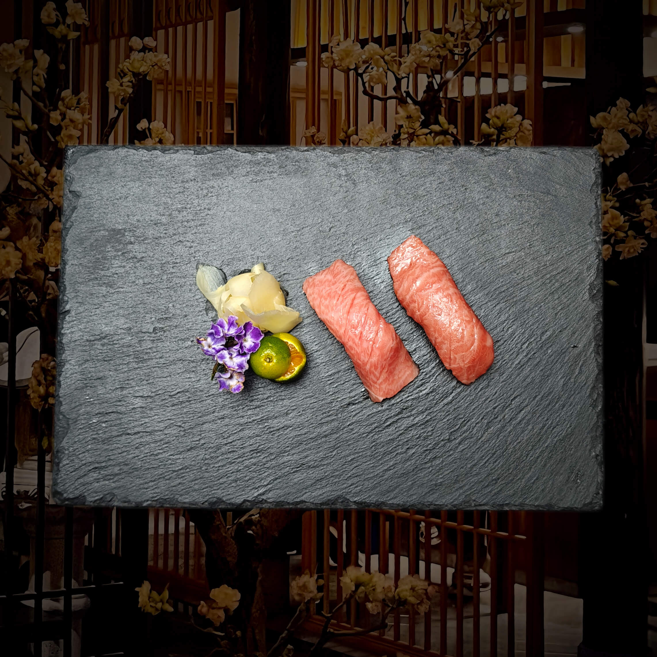 黑鲔鱼中脂寿司