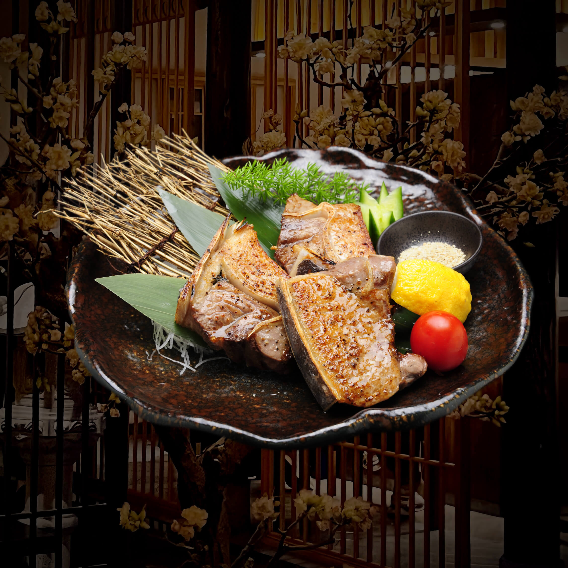 盐烤金枪鱼下巴