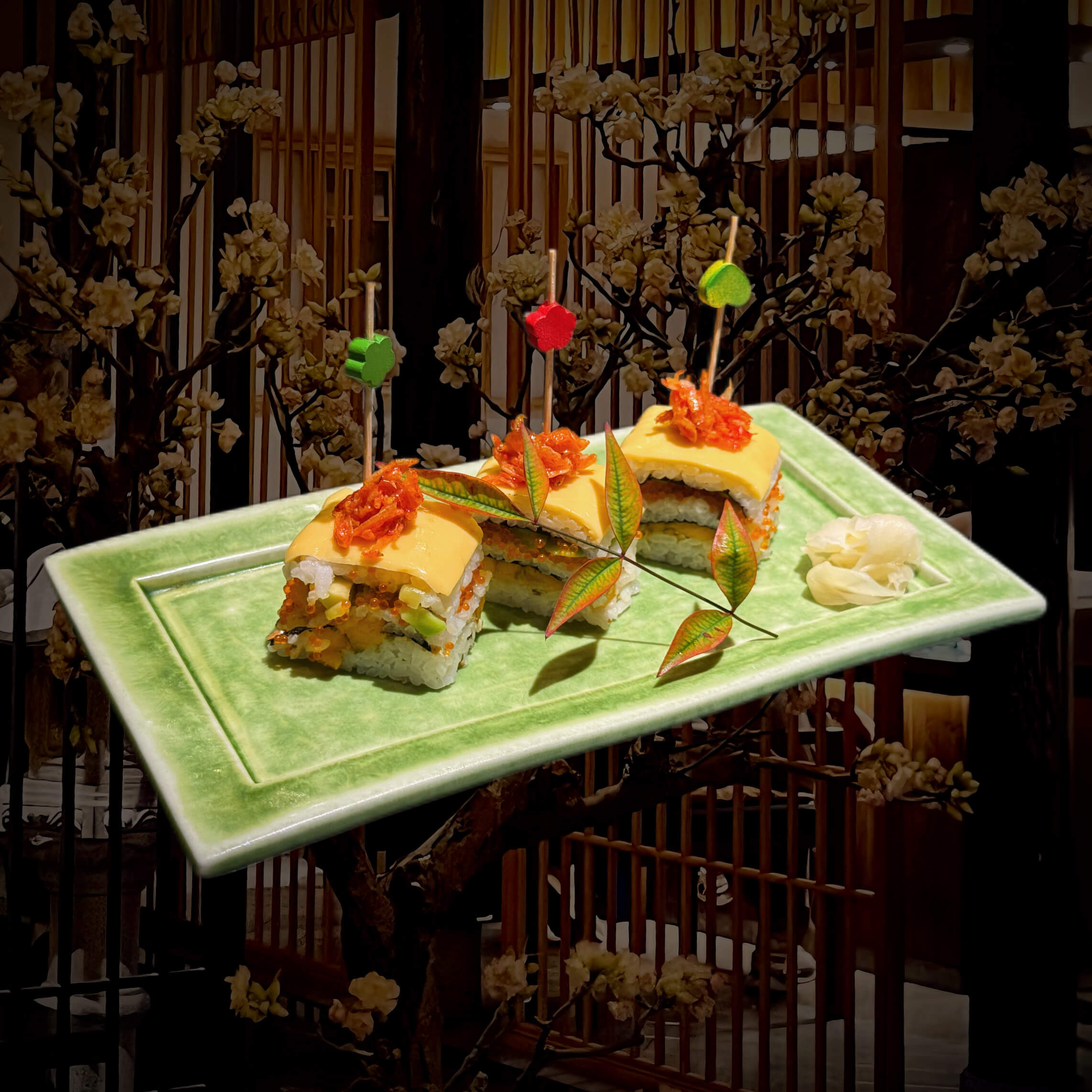 樱花虾芝士千层